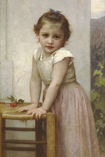 Yvonne vintage art print by William Bouguereau, high-quality reproduction