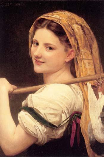 Vintage Art Reproduction Poster Print by William Bouguereau