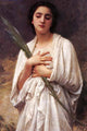 The Palm Leaf Poster Print by William Bouguereau, vintage art reproduction.