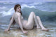 The Wave vintage art reproduction poster print by William Bouguereau