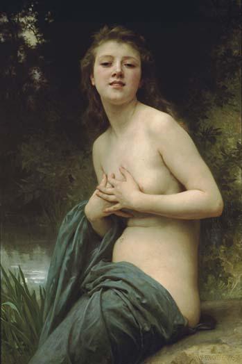 Spring Breeze Vintage Art Print by William Bouguereau