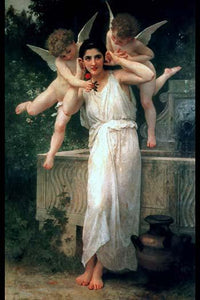 Youth vintage art print by William Bouguereau, high-quality reproduction.