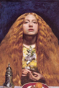 The Bridesmaid vintage art print by John Everett Millais, showcasing elegant design and classic artistry.