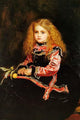 A Souvenir of Velasquez - A Little Girl with a Lemon Sprig Poster Print by John Everett Millais