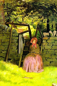 Waiting vintage art print reproduction by John Everett Millais available at Posterazzi.
