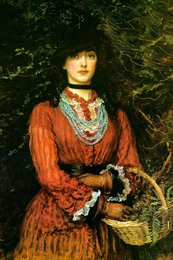 Evelyn Tennant vintage art print by John Everett Millais