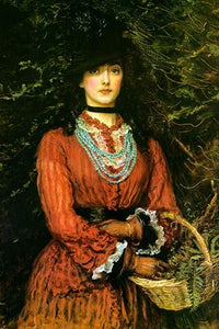 Evelyn Tennant vintage art print by John Everett Millais