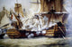 Battle of Trafalgar vintage art print by Louis Philippe Crepin, 18x24