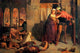 Eve of Saint Agnes: The Flight of Madeleine and Porphyro Poster Print by William Holman Hunt