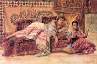 The Reader vintage art reproduction poster print by Rudolf Ernst