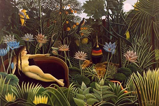 The Dream vintage art reproduction poster print by Henri Rousseau