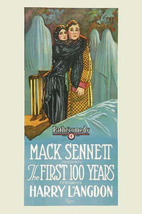 Harry Langdon in the embrace of a woman poster print by Mack Sennett.