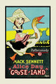 Vintage art print of Dutch Girl riding a goose by Buyenlarge