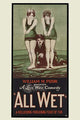 Two Girls on a Raft Poster Print by William Pizor featuring cheerful summer vibes.