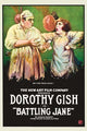 Humorous poster print of a chef holding eggs while a woman screams.
