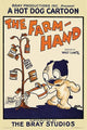 Dog waters plants that propagate canned goods of vegetables poster print