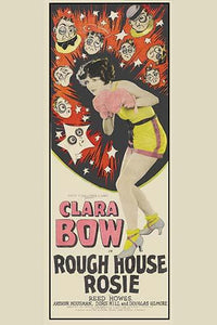 Clara Bow vintage art print featuring boxing gloves, 18 x 24 poster.