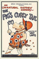 Anamorphic Pig in Costume Poster Print by Walter Lantz