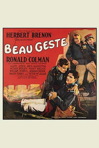 Wounded Brother Embraced French Foreign Legion Adventure Poster Print