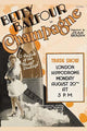 Champagne Bottle with a Flapper Poster Print showcasing vintage elegance.