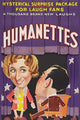 Poster print of man and woman portrayed as wooden marionettes on stage playing piano.
