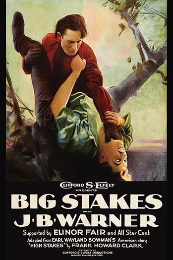 Two Men Fight Over a Tree Branch Poster Print showcasing dynamic struggle.