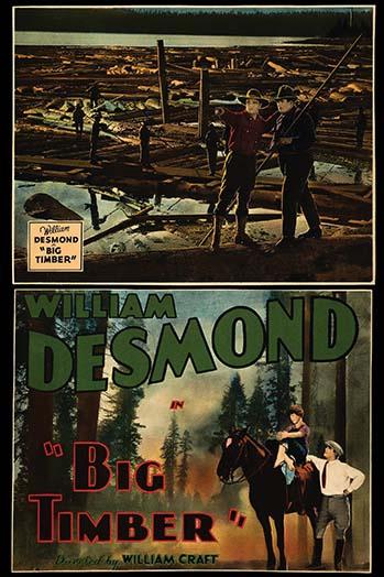 Lumberjacks on Floating Logs Poster Print showcasing vintage outdoor scene