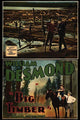 Lumberjacks on Floating Logs Poster Print showcasing vintage outdoor scene