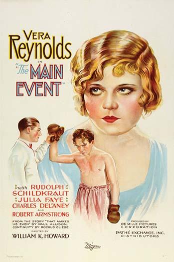 Boxing poster print featuring a referee declaring a winner by holding up a young man's boxing glove.