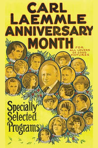 Vintage art poster print of Studio Actors in Cartouches