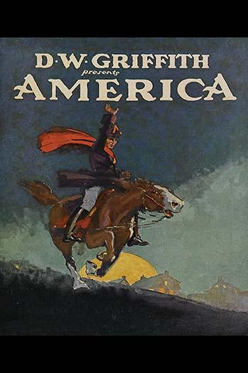 Paul Revere Rides on Horse Poster Print by D.W. Griffith - Vintage Art Reproduction