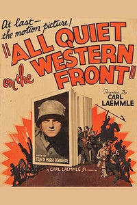 Vintage art print of a German soldier with troops.