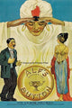 Swami and children with magic lantern poster print.