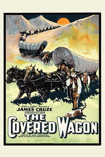 Wagon Train of Pioneers Vintage Art Print by Buyenlarge