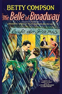 Romantic rainy day scene poster print outside Caf? de Paris