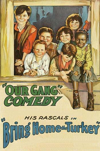 Our Gang Comedy poster print featuring children gathered by a window.