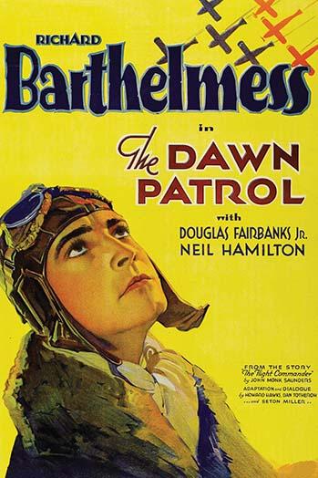Pilot Looks Skyward in War Film Poster Print