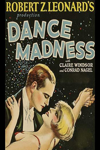 Elegant dance pose poster print featuring a man and woman in motion.