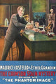 A man washing hands in a laboratory with a skeleton behind him poster print.