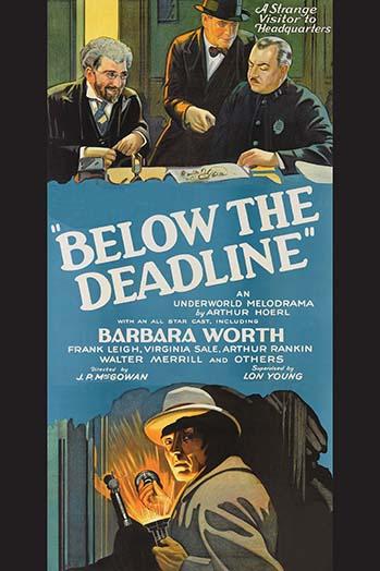 Man with Flashlight Poster Print featuring a policeman at headquarters