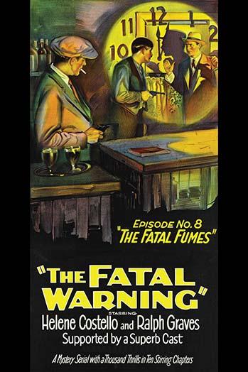 Man at the bar observing another with a pistol and clock poster print