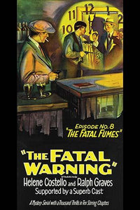 Man at the bar observing another with a pistol and clock poster print