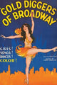Dancing Girl in Stage Costume over New York Skyline Poster Print