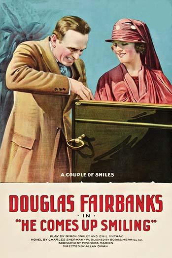 Douglas Fairbanks caught in a playful moment poster print