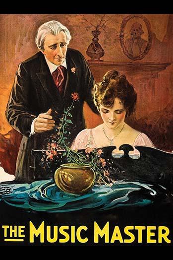 Older man teaches a young girl the piano poster print