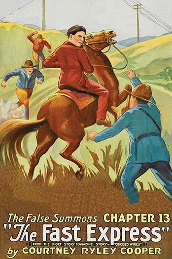 Law Enforcement Surrounds a Man on Horseback Poster Print