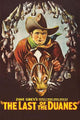 Cowboy Dies Horse in Cartouche of Horses Hooves Poster Print