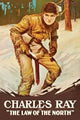Man in Buckskin with Knife in Snow Poster Print