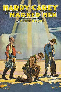 Three Cowboys Praying Poster Print under Sun Rays