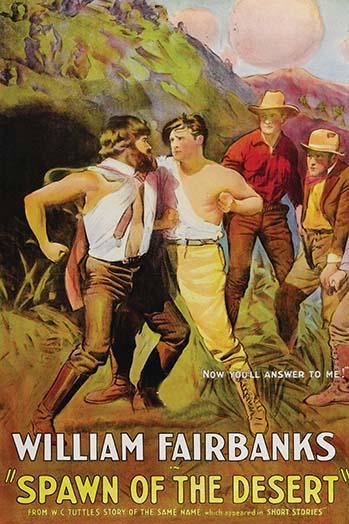 Cowboy Fisticuffs Poster Print showcasing an action-packed scene.